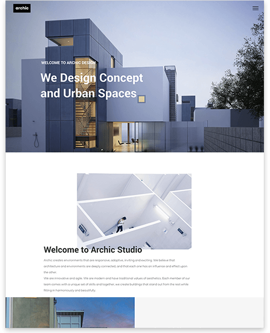 Architect and property website designed by LOKAL